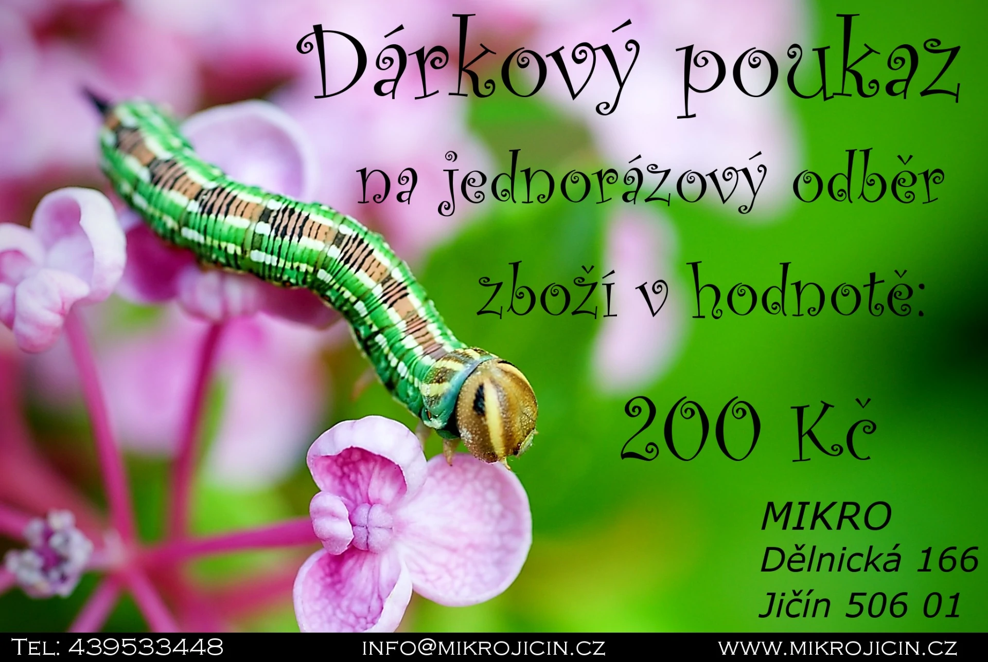 Poukázka v hodnotě 200kč